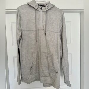 Worldwide Sportsman Men’s Gray Hooded Quarter Zip Size Medium